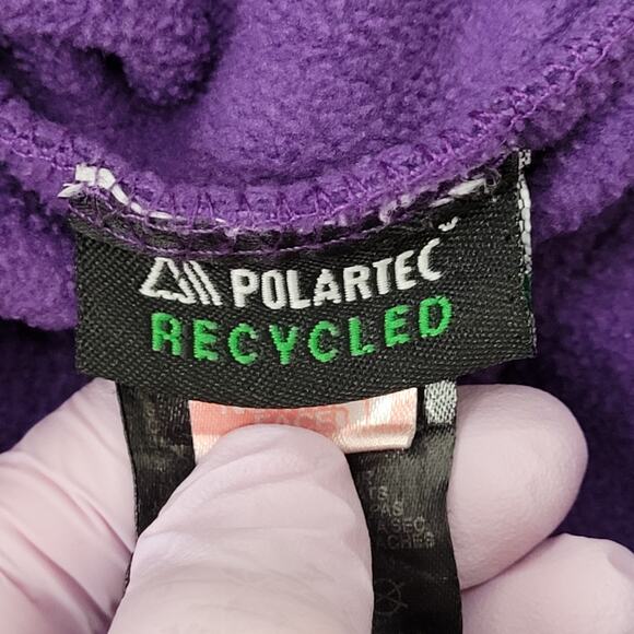 Vintage Y2K North-Face Fleece Jacket Womens S/M 18x25 Purple TNF - Picture 6 of 16